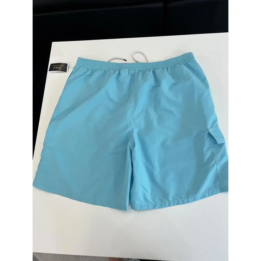 Polo Ralph Lauren $85 Big & Tall Men's  Blue Solid Swim Trunks 3XB